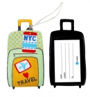 Embroidered Luggage Tag  - Travel bag