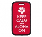 Embroidered Luggage Tag  - Keep Calm