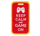 Embroidered Luggage Tag  - Keep Calm