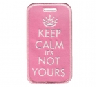 Embroidered Luggage Tag  - Keep Calm