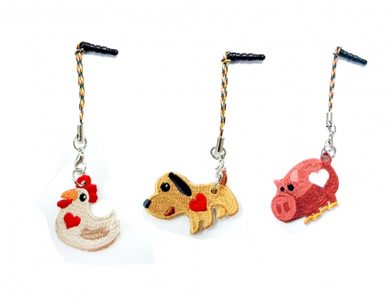 Embroidered Charms - 12 Chinese Animal Zodiac