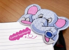 Elephant Corner Bookmark Design