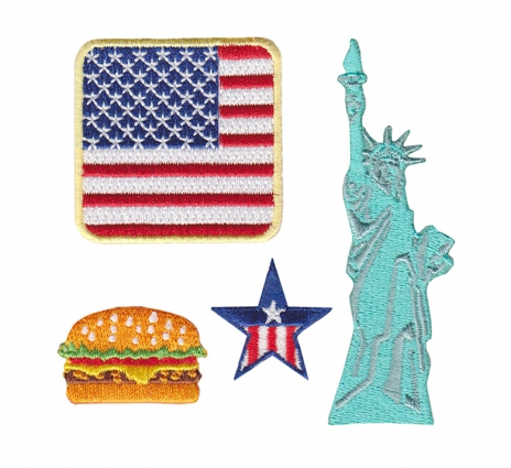 Country combination Embroidered Patch