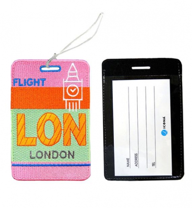 Embroidered Luggage Tag  - Travel bag